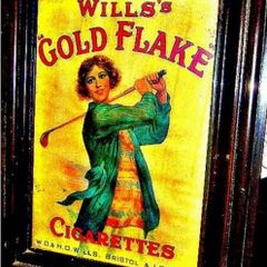 Vintage Framed 'Wills' Wooden Framed Advertisement