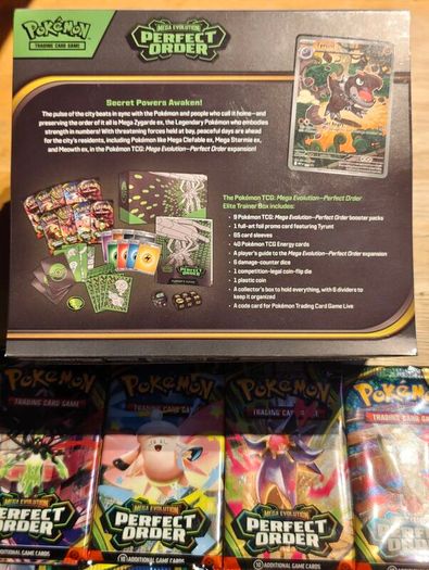 Pokemon Tcg Mega Evolution Perfect Order ETB Plus X10 booster packs