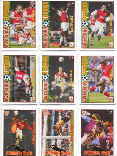 Arsenal full set 1997-98 Futera Football Cards