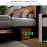 King Size Bed Frame with Storage Wooden Headboard Image 4