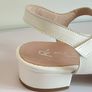 Ana Roman Ladies Pearly White Sandals Mother Of The Bride New With Box UK3 EU36 CAN POST Image 3