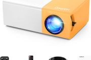Mini Projector, Vamvo YG300 Pro Portable Projector Full HD 1080p Supported, Phone Projector Compatible with Smartphone/Tablet/Laptop/ PS3/ PS4/ TV Stick for Home Theatre