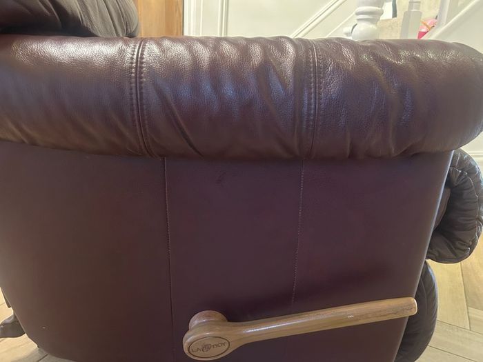 Leather recliner