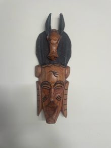 Wooden wall mask,