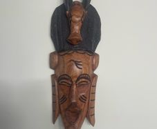 Wooden wall mask,