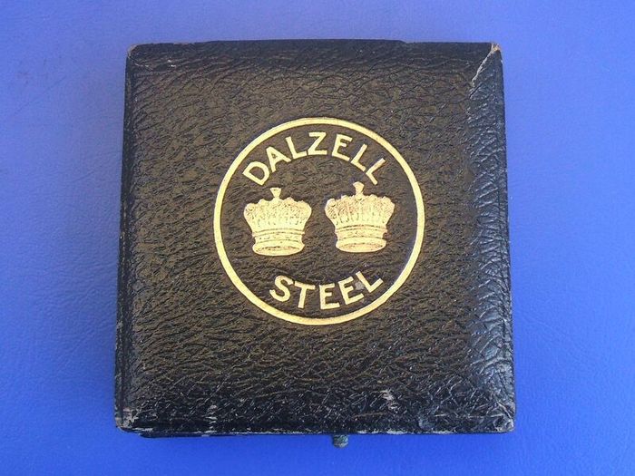 DALZELL STEEL (David Colville & Sons Ltd) - an antique 21 years long-service award medal in original presentation case (scarce)