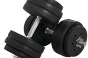 30KG Adjustable Dumbbells Weight Set Dumbbell Hand Weight for Body Fitness Lifting Training for Home Office Gym Black