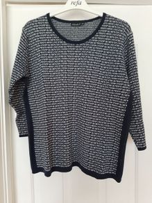 Navy and White Ladies Jumper Brand New