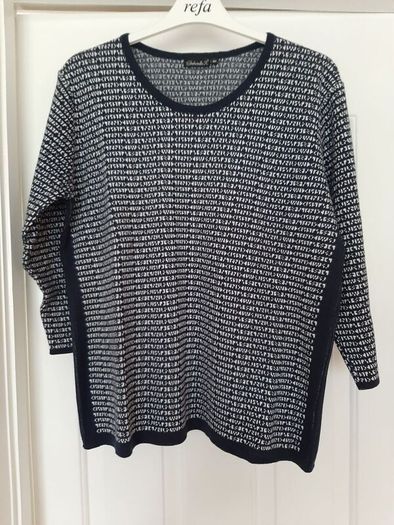 Navy and White Ladies Jumper Brand New
