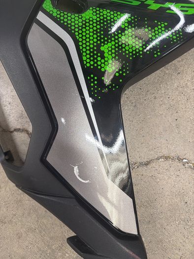 Kawasaki Versys 650 tank cowling in black for models from 2022 to 2024
