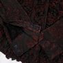 B. Young Dark Brown Black Sheer Mesh Ruffle Frill Textured Gothic Vampire Blouse Top Size L/XL Image 8