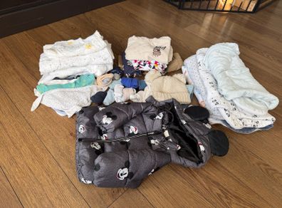 baby boy bundle: blankets, sleeping bags etc