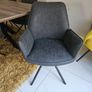 Modern Dining Table & 6 Grey Chairs Image 3