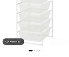1 IKEA Jonaxel storage basket unit 6 baskets with top shelf