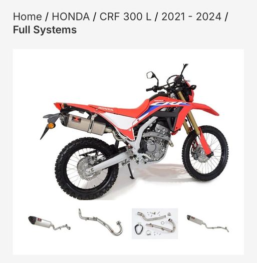 Black Widow Exhaust System - Honda CRF 300 L 2021