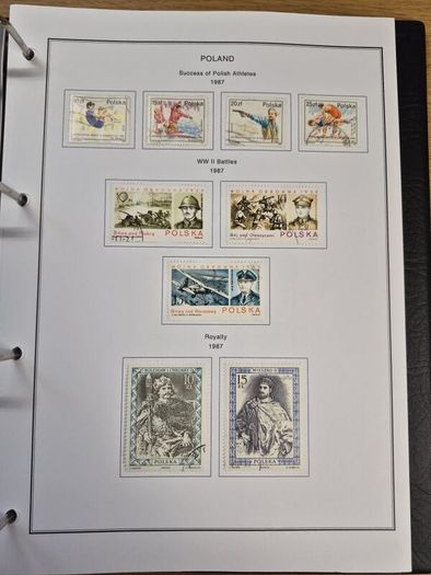 Poland stamps in album 1984 -1996