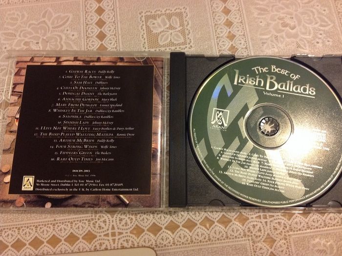 The Best of Irish Ballads vol 1.  CD.