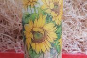 XL Summer autumn birthday Yellow Sunflowers Decorative gift pillar candle summer home decoration