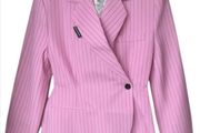 COLLUSION Pinstripe wrap blazer