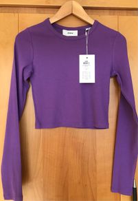 New Ladies Purple Crop Top by JJXX