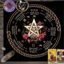 Witchy Calendar with Zodiac Signs & Moon Phases - unique House Decoration Image 2