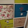 ikea kallax 4.4 cube shelving unit with inserts and drawers Image 4