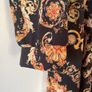 Boohoo plus chain printed wrap front skater dress New Image 3
