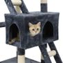 Cat Tree Tower With Tunnel Condo Hammock Bed, 186cm Cat Activity Centres Scratching Post Tower Tree Pet Palace Cat Palace, Tall Cat Tree Climbing Tower Image 5