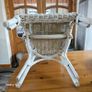 Wicker kids white chair Image 5