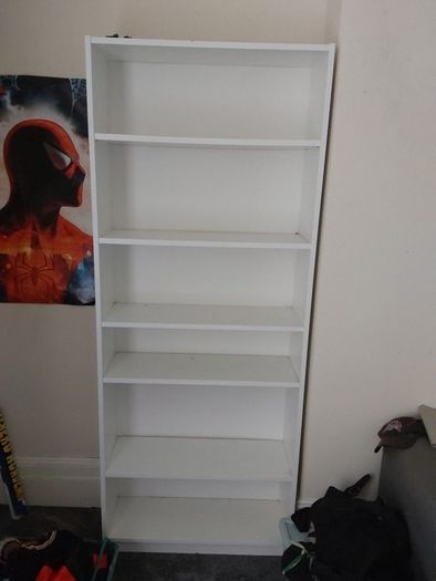 large white shelf