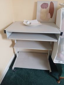 computer desk and chair