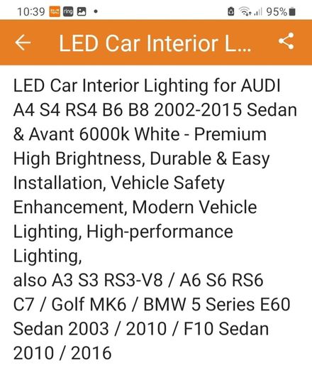 LED Car Interior Lighting upgrade light kits