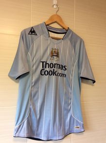 Manchester City Jersey. Man City FC. Official Le Coq Sportif Mens Home Jersey Season 2007/2008. Authentic Original From 2007. Not A Modern Day Remake.