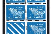 1975 Ireland Gerl Definitive 1p Definitive Booklet Pane. (Hibernian HP18) Mint Never Hinged (MNH)
