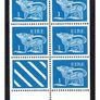 1975 Ireland 40p definitive Pink Stamp Booklet Mint Never Hinged (MNH). Hibernian HB20. Images of panes shown for illustration. Image 2