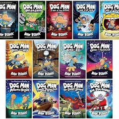Dog Man & Cat Kid Books - Free Post For Full Set 1-13 Dog Man 80 Euro