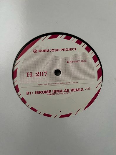 Guru josh project Infinity 2008 12" vinyl