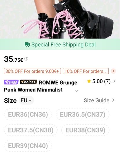 Black Shinny leather funky ankle boots, size 40