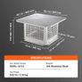 304 Stainless Steel Chimney Cap 304.8 x 304.8mm Image 7