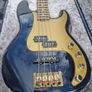 2014 Mexican Fender Deluxe Active P Bass - Metallic Navy Blue - Fender Hardcase Image 3