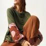 Fab Bohemela Khaki Sweatshirt Size XL Image 2