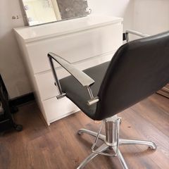 Black Leather hairdressers chair