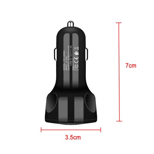 QC 3.0 Car Triple USB Phone Quick Charger 30W (Brand New/Warranty)