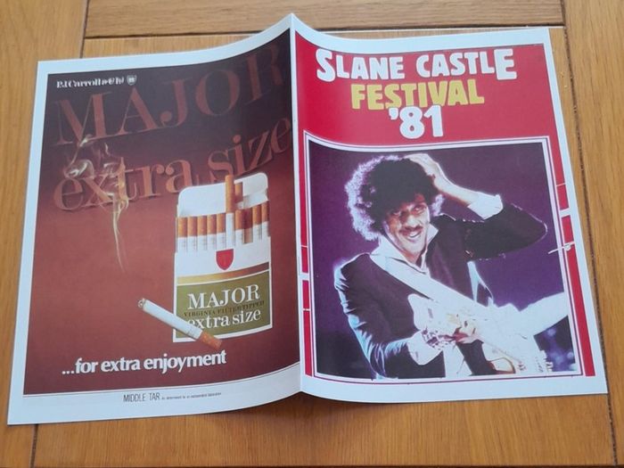 Thin Lizzy Replica Slane Castle 1981 booklet