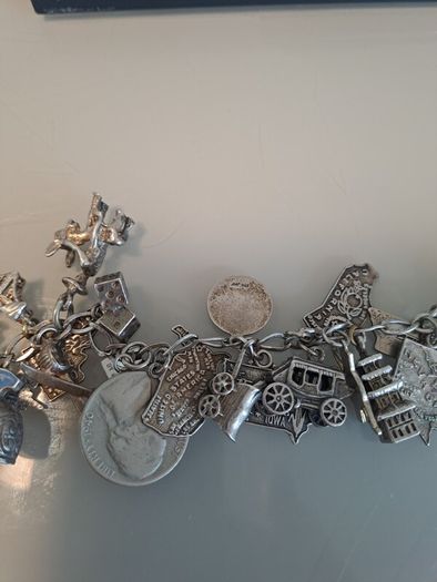 silver charm bracelet
