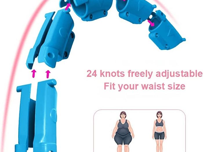 Smart Hula Hoop for Adults, Weighted Hoola Hoops 27 Knots Detachable Ring Adjustable Size, Hula Hoops with Auto-Spinning Ball MULTIPLE COLOURS AVAILABLE (FREE SHIPPING)