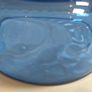 Two Blue Pressed Glass and Molded Glass Nibbles Dishes for Sale as a Pair, in Excellent Condition. Image 5