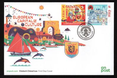 2020 Ireland Galway European Capital of Culture 2020 Commemorative Stamp An Post First Day Cover (FDC)