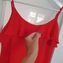 PRIMARK red frill slip dress Sz 14 - Bnwt Rrp 16 Image 3