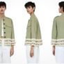Fab Zara Boho Khaki Lightweight Shacket with Crochet Trim Detail  Size Large UK 12 Image 7